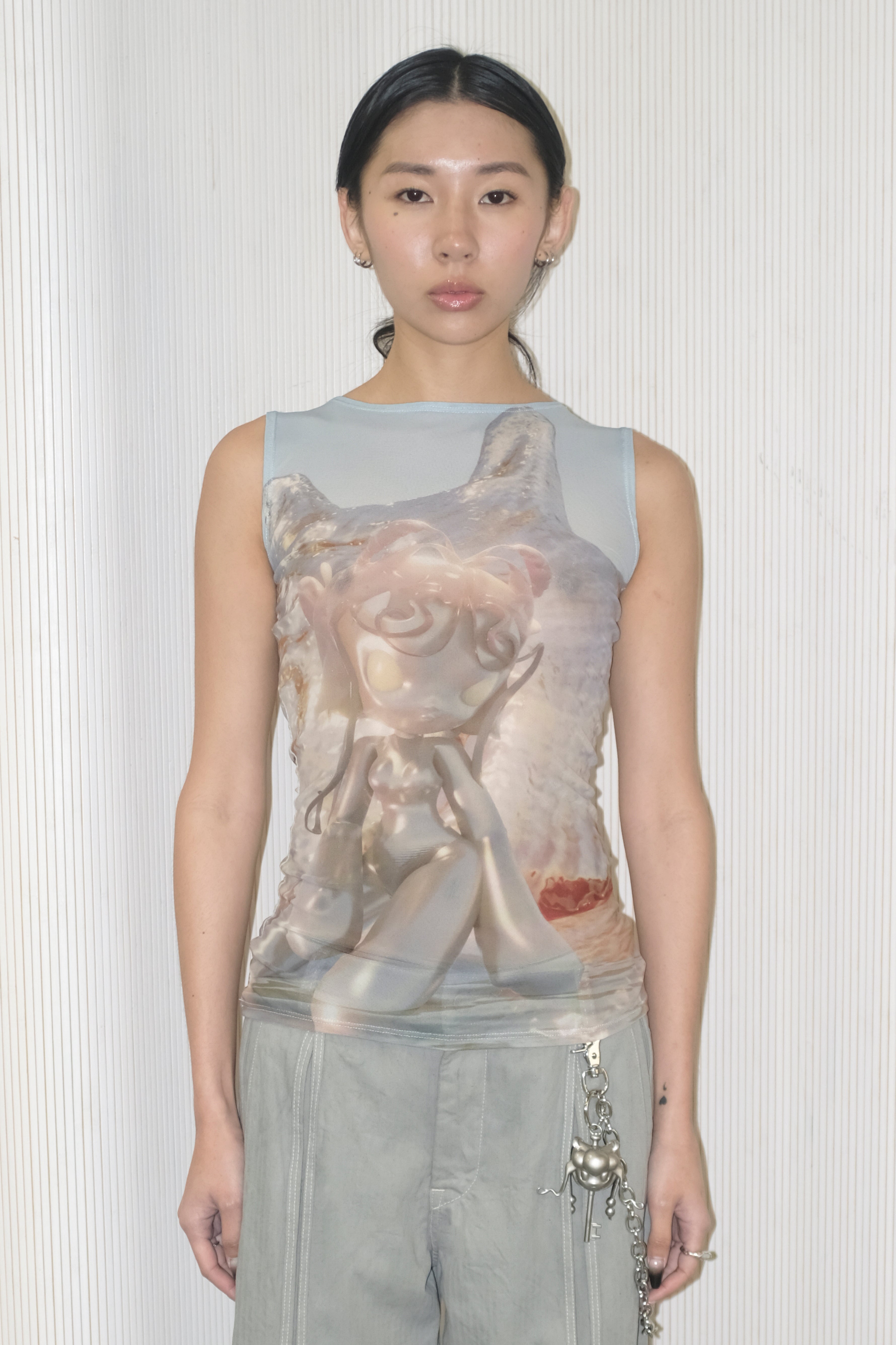 トップス Gabrielle Rosenstein MESH TANK : HORIZON Gabrielle Rosenstein MESH TANK : HORIZON