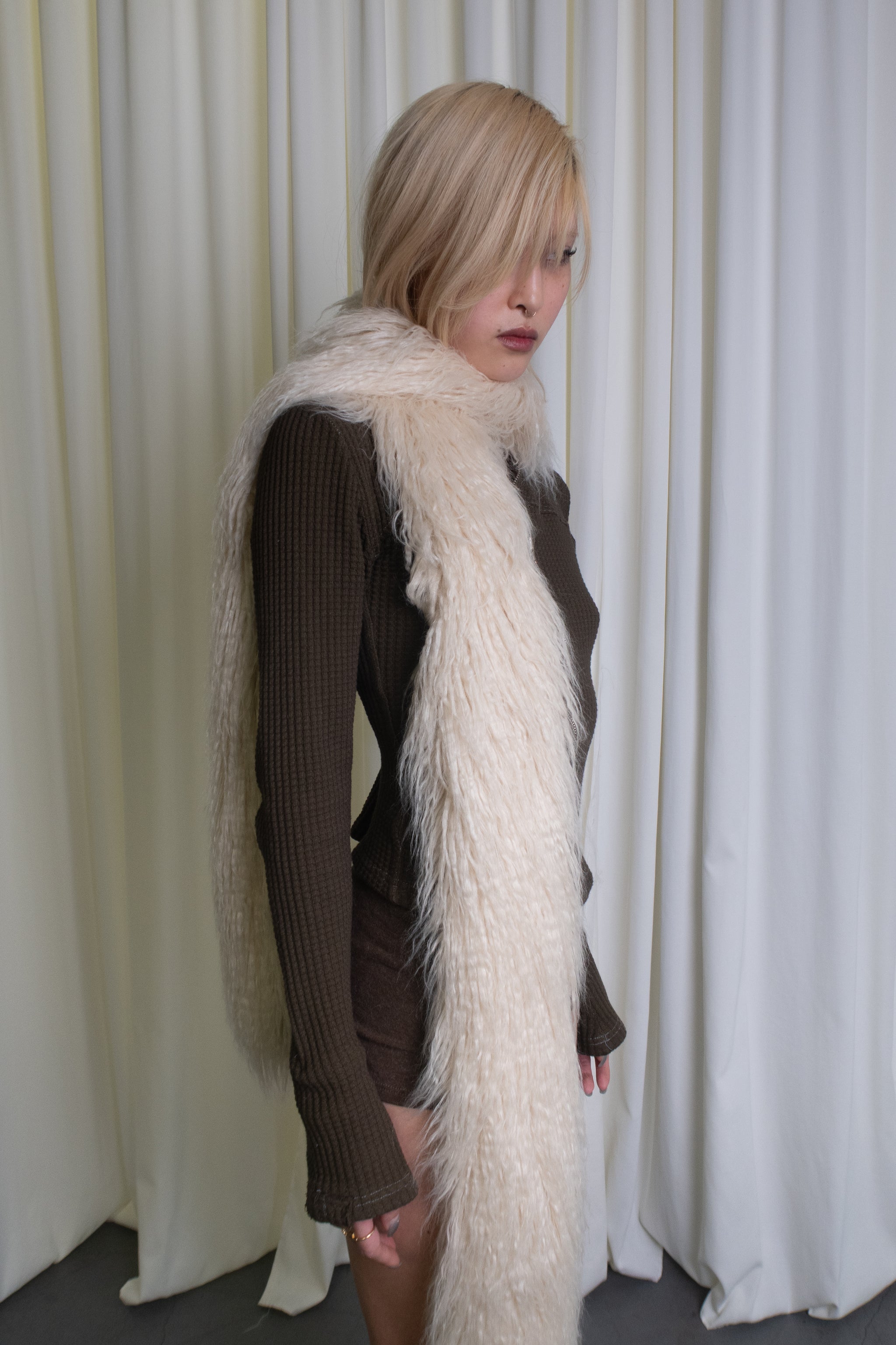 FUR SCARF CREAM YAK – EMPATH